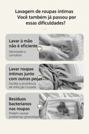 Mini Máquina de Lavar Sem Fio Portátil