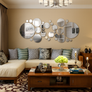 Espelhos Decorativos 3D Adesivos – Kit com 32 Peças