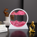 Quadro de Areia em Movimento 3D – Vidro Redondo