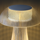 Luminária de Cristal Cogumelo LED – Toque Minimalista