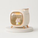 Umidificador Portátil 500ML com Bicos Duplos e Luz Ambiente