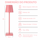 Luminária de Mesa LED com Toque