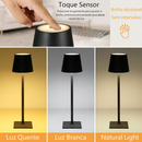 Luminária de Mesa LED com Toque
