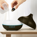 Difusor de Aroma USB 550ml com Luz LED e Controle Remoto