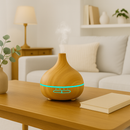 Difusor de Aroma USB 550ml com Luz LED e Controle Remoto