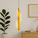 Luminária Pendente Nórdica LED – Design Moderno em Dourado