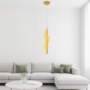 Luminária Pendente Nórdica LED – Design Moderno em Dourado