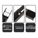 Suporte Base Com Rodinhas Ajustável Máquina Lavar, Fogão E Móveis - suporte até 200kg
