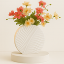 Vaso de Cerâmica Nórdico Minimalista – Modelo Folha