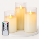Kit 3 Velas LED Acrílicas Sem Chama – Ilumine com Charme e Segurança