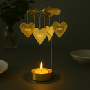 Castiçal Giratório Dourado – Encanto e Movimento na Sua Decoração