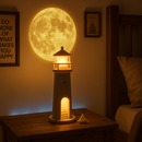 Farol de Projeção de Lua LED com Alto-Falante Bluetooth