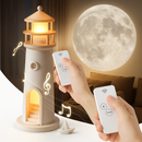 Farol de Projeção de Lua LED com Alto-Falante Bluetooth