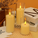 Kit 3 Velas LED Acrílicas Sem Chama – Ilumine com Charme e Segurança