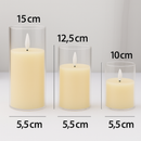 Kit 3 Velas LED Acrílicas Sem Chama – Ilumine com Charme e Segurança