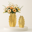Conjunto de Vasos Decorativos Folha Luxo – Sofisticação e Estilo em Cada Detalhe