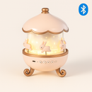 Luminária Projetora Infantil - Decoração Encantadora com Projeção 3D e Caixa de Música Bluetooth