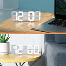 Relógio Digital 3D LED – Moderno, Multifuncional e Sofisticado
