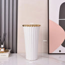 Vaso de Cerâmica Galvanizado com Coroa – Design Moderno e Sofisticado