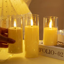 Kit 3 Velas LED Acrílicas Sem Chama – Ilumine com Charme e Segurança