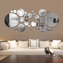 Espelhos Decorativos 3D Adesivos – Kit com 32 Peças