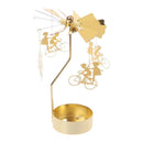 Castiçal Giratório Dourado – Encanto e Movimento na Sua Decoração
