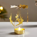 Castiçal Giratório Dourado – Encanto e Movimento na Sua Decoração