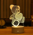 Luminária 3D Luz Quente – Um show de aconchego em segundos