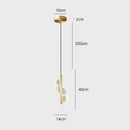 Luminária Pendente Nórdica LED – Design Moderno em Dourado