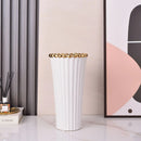 Vaso de Cerâmica Galvanizado com Coroa – Design Moderno e Sofisticado