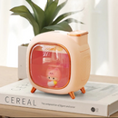 Umidificador Portátil 500ML com Bicos Duplos e Luz Ambiente
