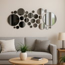 Espelhos Decorativos 3D Adesivos – Kit com 32 Peças
