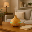 Difusor de Aroma USB 550ml com Luz LED e Controle Remoto