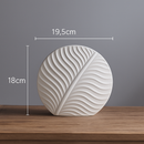 Vaso de Cerâmica Nórdico Minimalista – Modelo Folha
