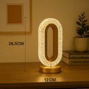 Luminária Decorativa de Cristal Oval