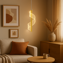 Luminária Pendente Nórdica LED – Design Moderno em Dourado