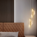 Luminária Pendente Nórdica LED – Design Moderno em Dourado