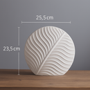 Vaso de Cerâmica Nórdico Minimalista – Modelo Folha