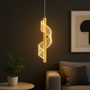 Luminária Pendente Nórdica LED – Design Moderno em Dourado