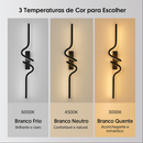 Luminária de Parede LED Minimalista – Preto