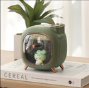 Umidificador Portátil 500ML com Bicos Duplos e Luz Ambiente