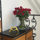 Escultura Coração de Ouro