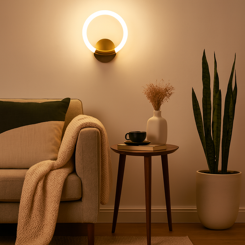 Arandela Aura Dourada - Elegância e Sofisticação em Cada Detalhe
