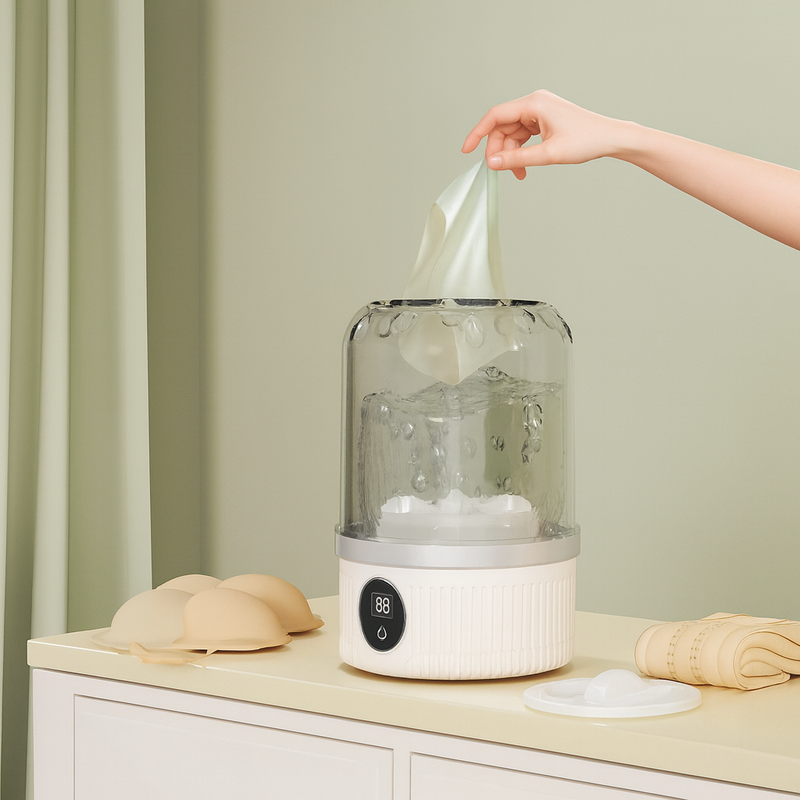 Mini Máquina de Lavar Sem Fio Portátil