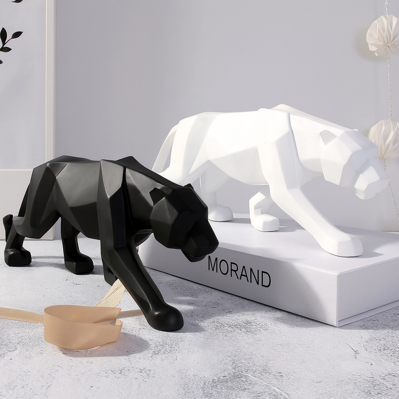 Escultura Pantera Negra – Estilo, Força e Elegância para Sua Decoração