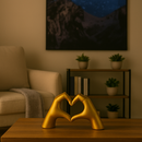 Escultura Coração de Ouro