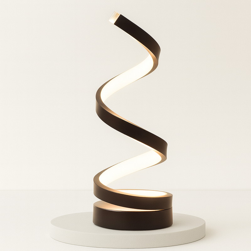 Luminária Espiral Minimalista LED – Design Moderno