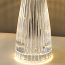 Luminária de Cristal Cogumelo LED – Toque Minimalista