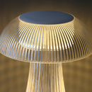 Luminária de Cristal Cogumelo LED – Toque Minimalista