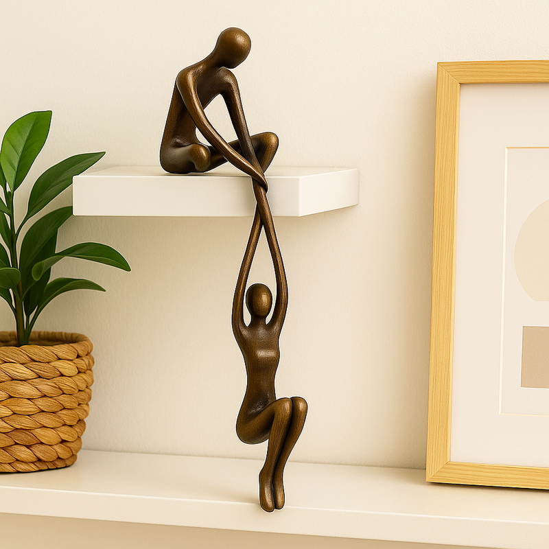 Escultura Apoio e Equilíbrio – Arte Minimalista para Decorar com Significado